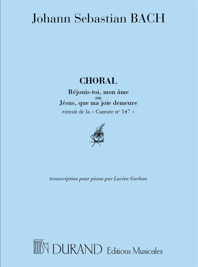 Choral : Jésus, que ma joie demeure - transcription pour piano - na klavír